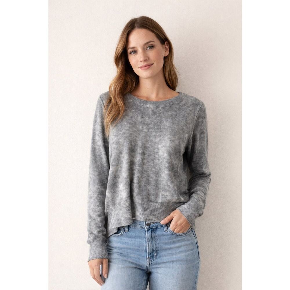 COME BACK FLEECE TIE DYE SWEATER TOP